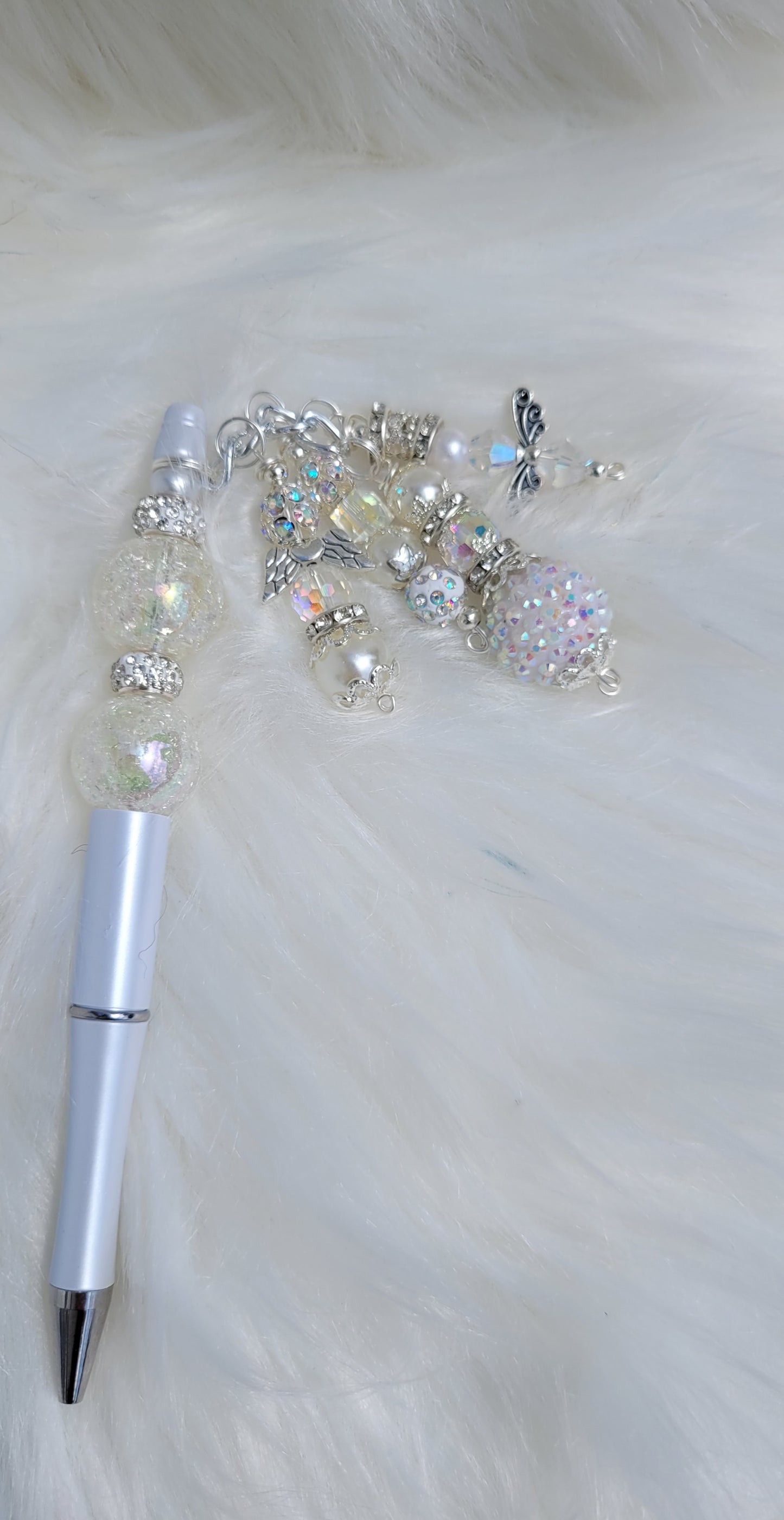 White Wedding Pen with 2 ink refills