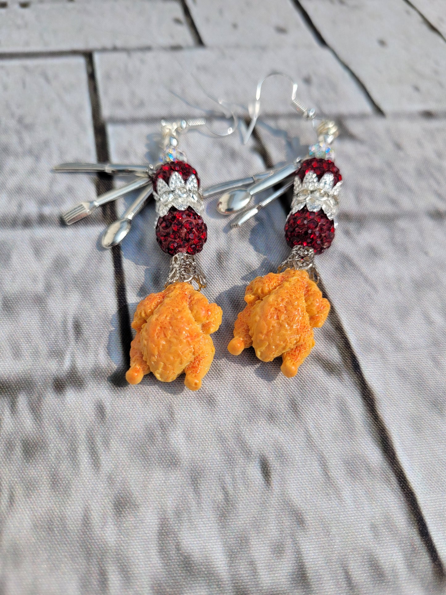 Chicken Dinner Earrings