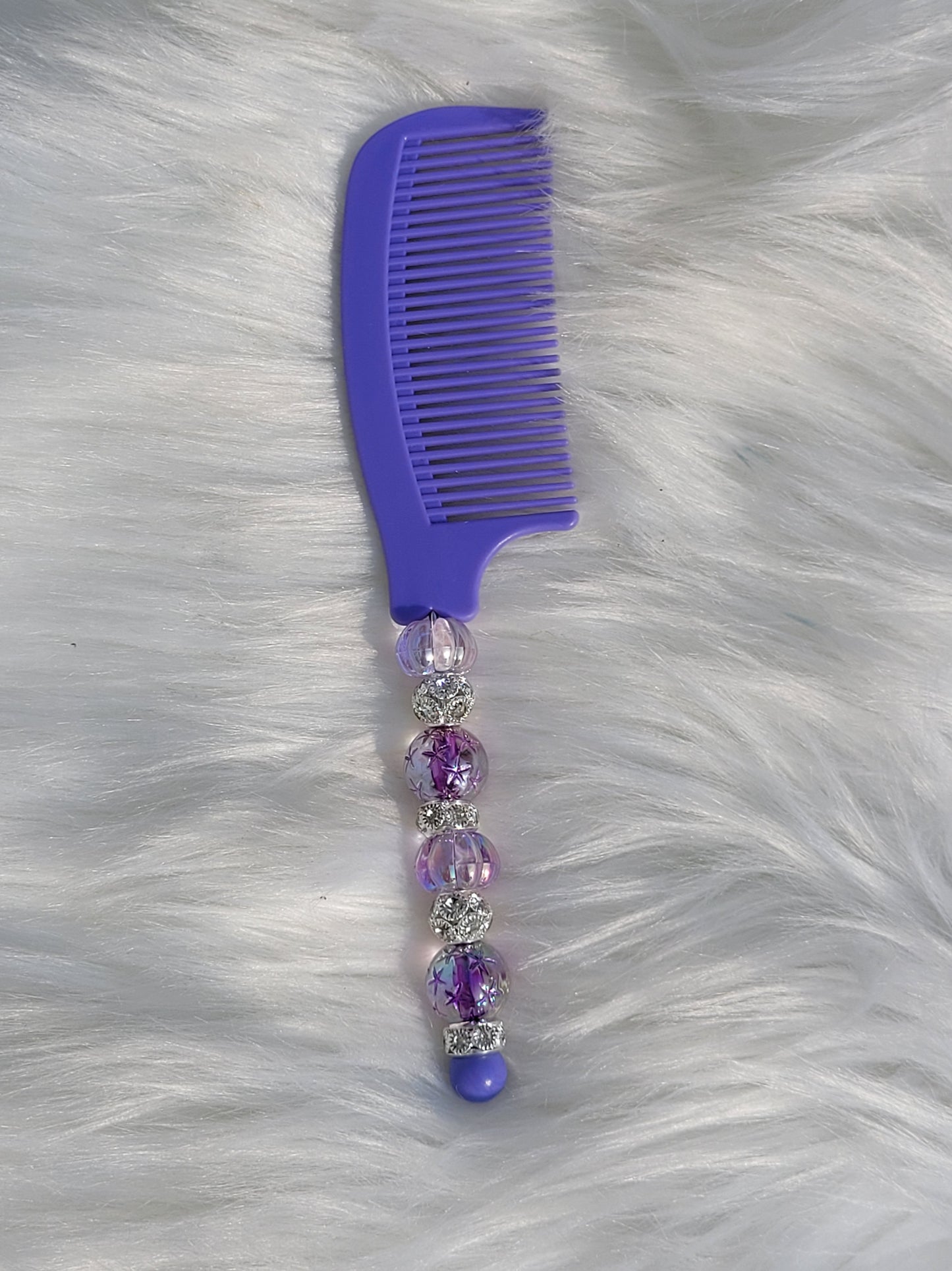 Beaded Comb (Purple Passion)