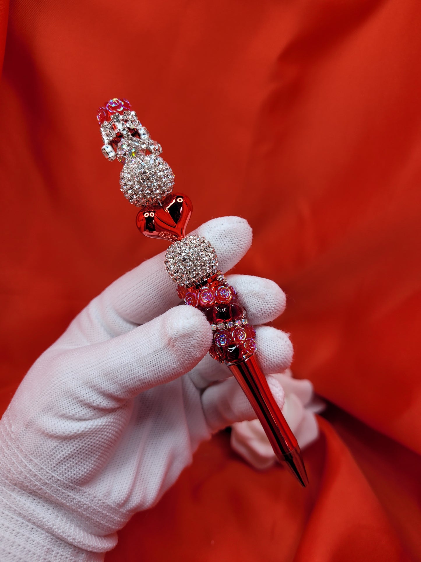 Red Crown Heart Pen