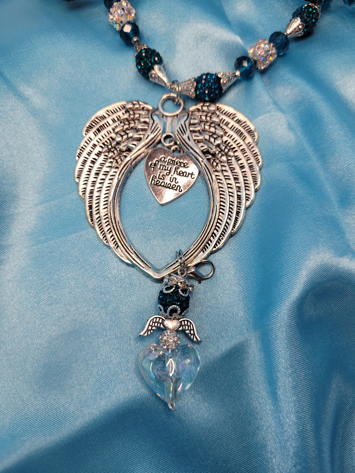 Memorial Wing Rear View Mirror Charm