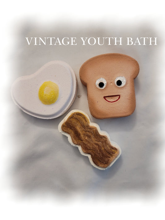 Bacon, Egg and Toast Bath Bomb Set