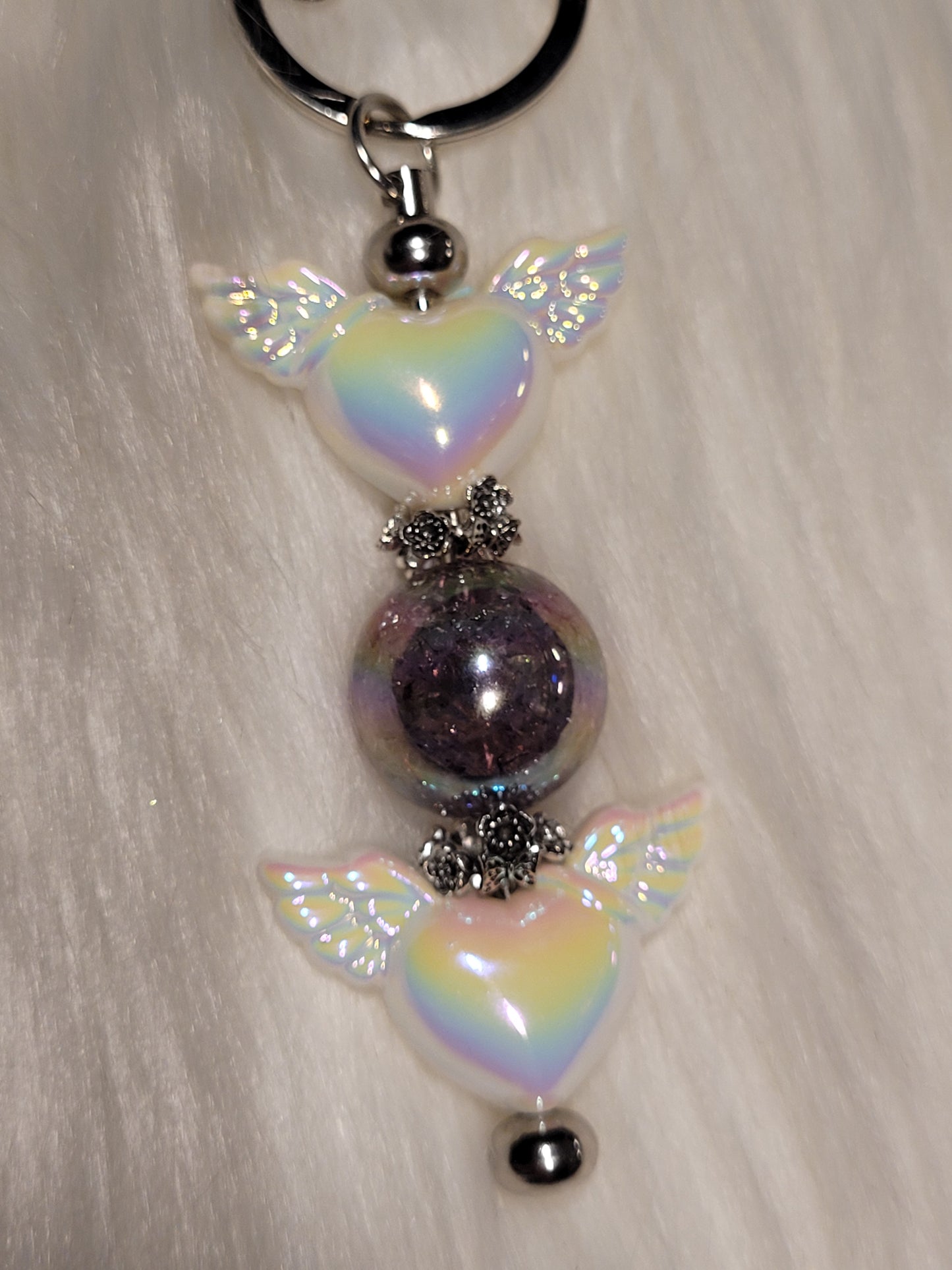 Heart Wing Keychains