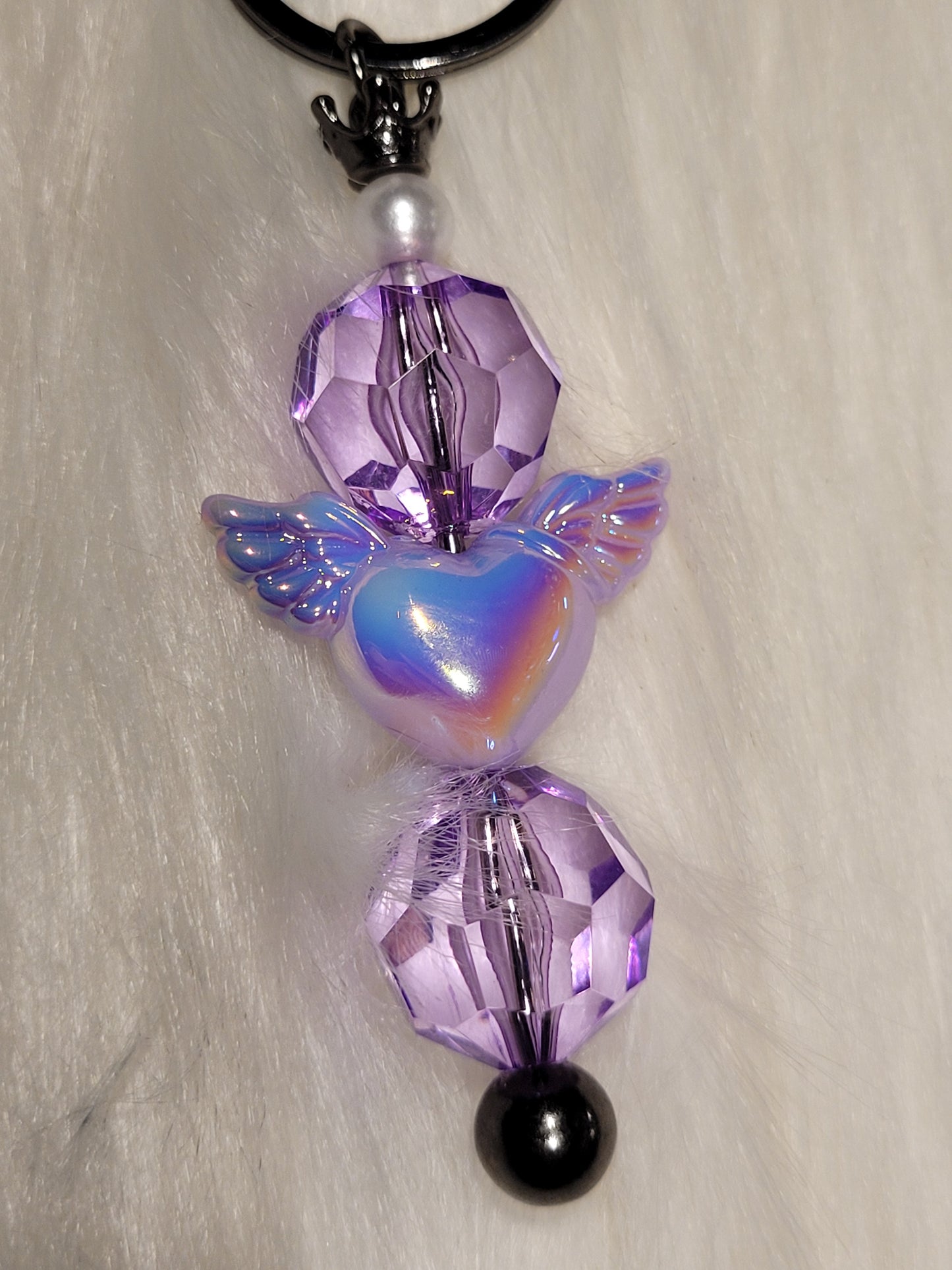 Heart Wing Keychains