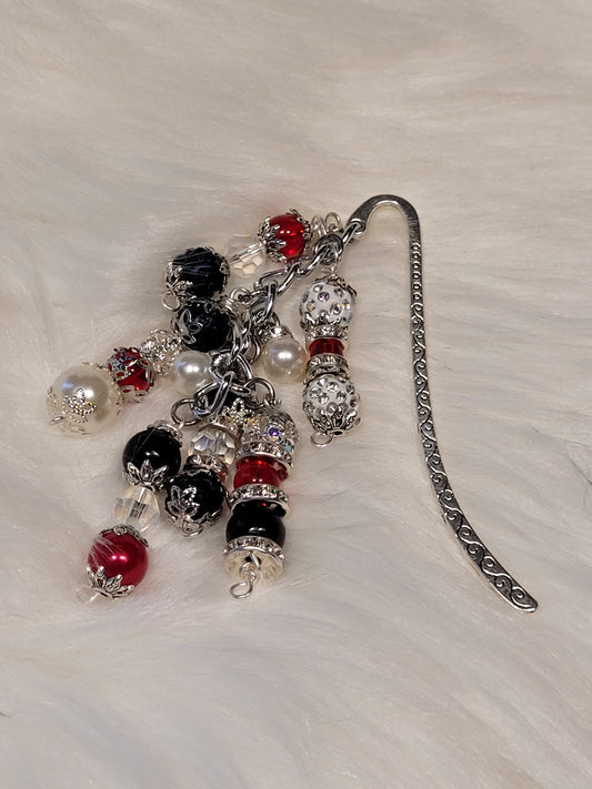 Beaded Bookmark Red