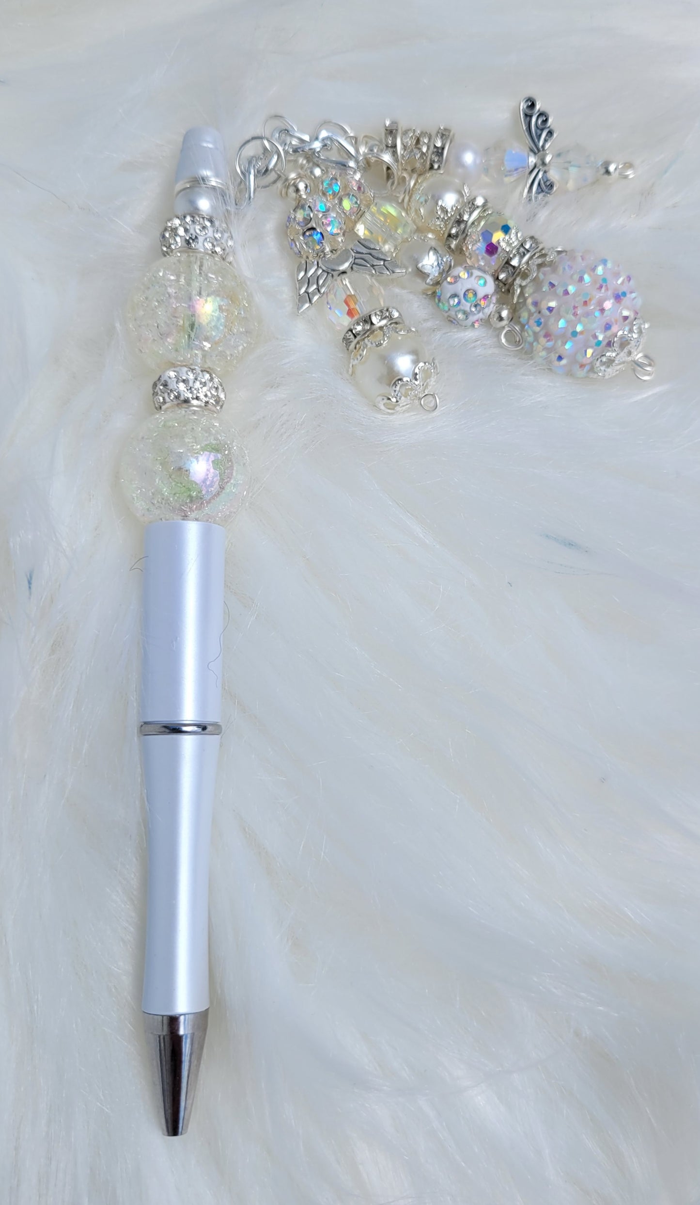 White Wedding Pen with 2 ink refills
