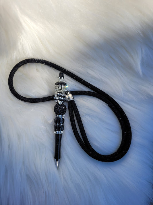 Black Passion Pen with Lanyard