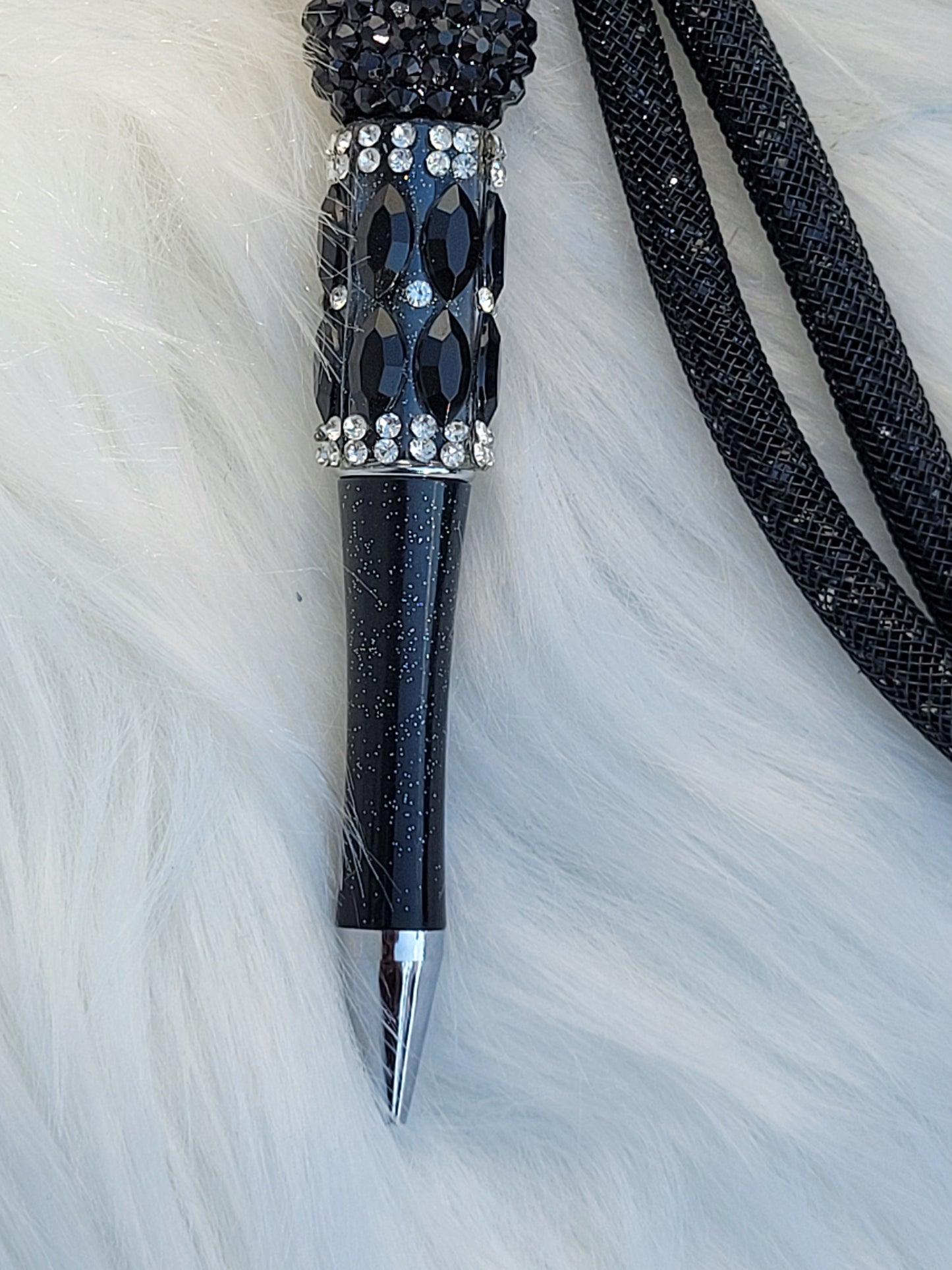 Black Passion Pen with Lanyard