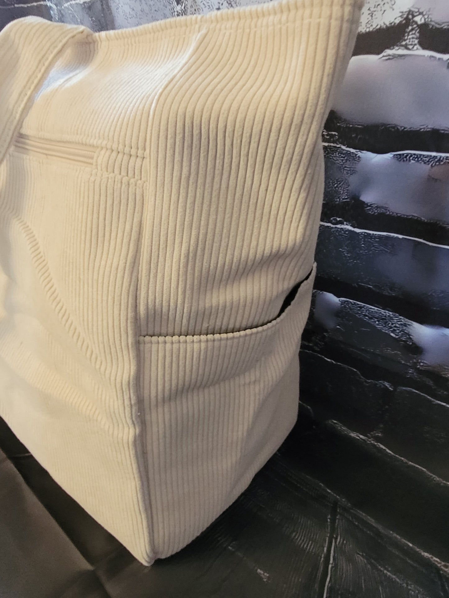 Large Brown Boho Keychain Tote