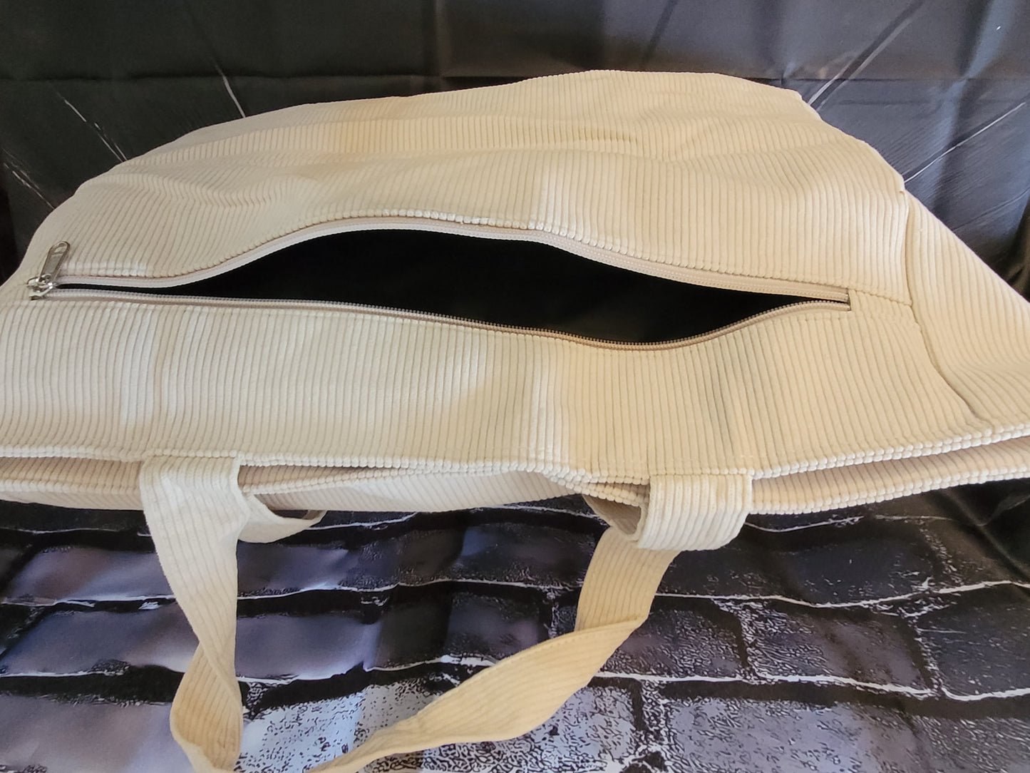 Large Brown Boho Keychain Tote