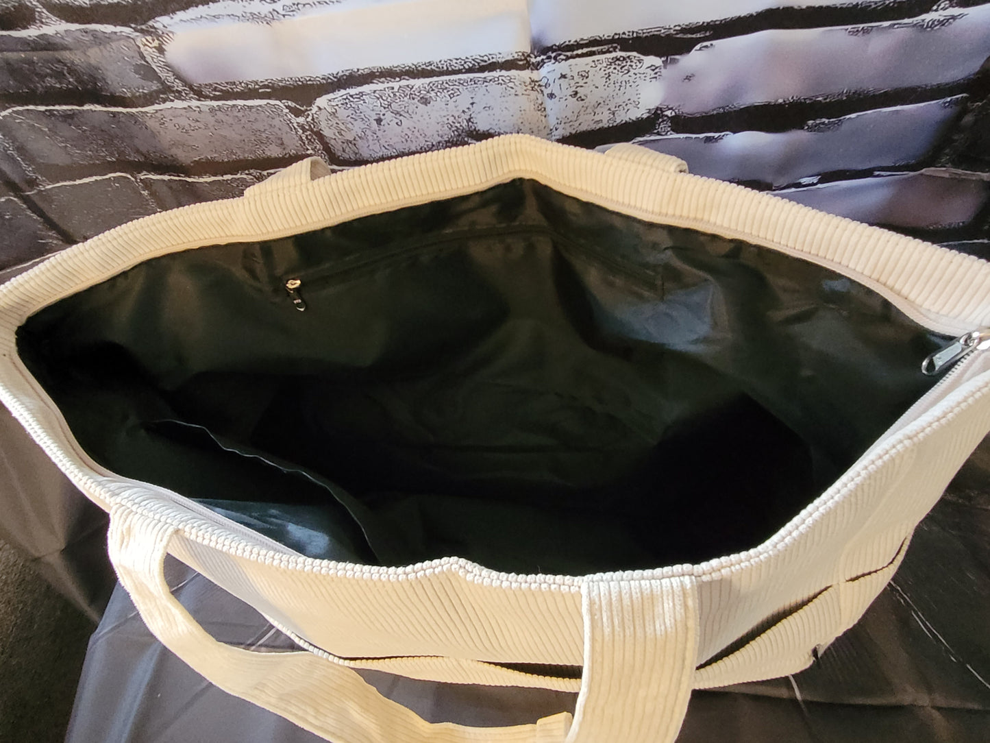 Large Brown Boho Keychain Tote