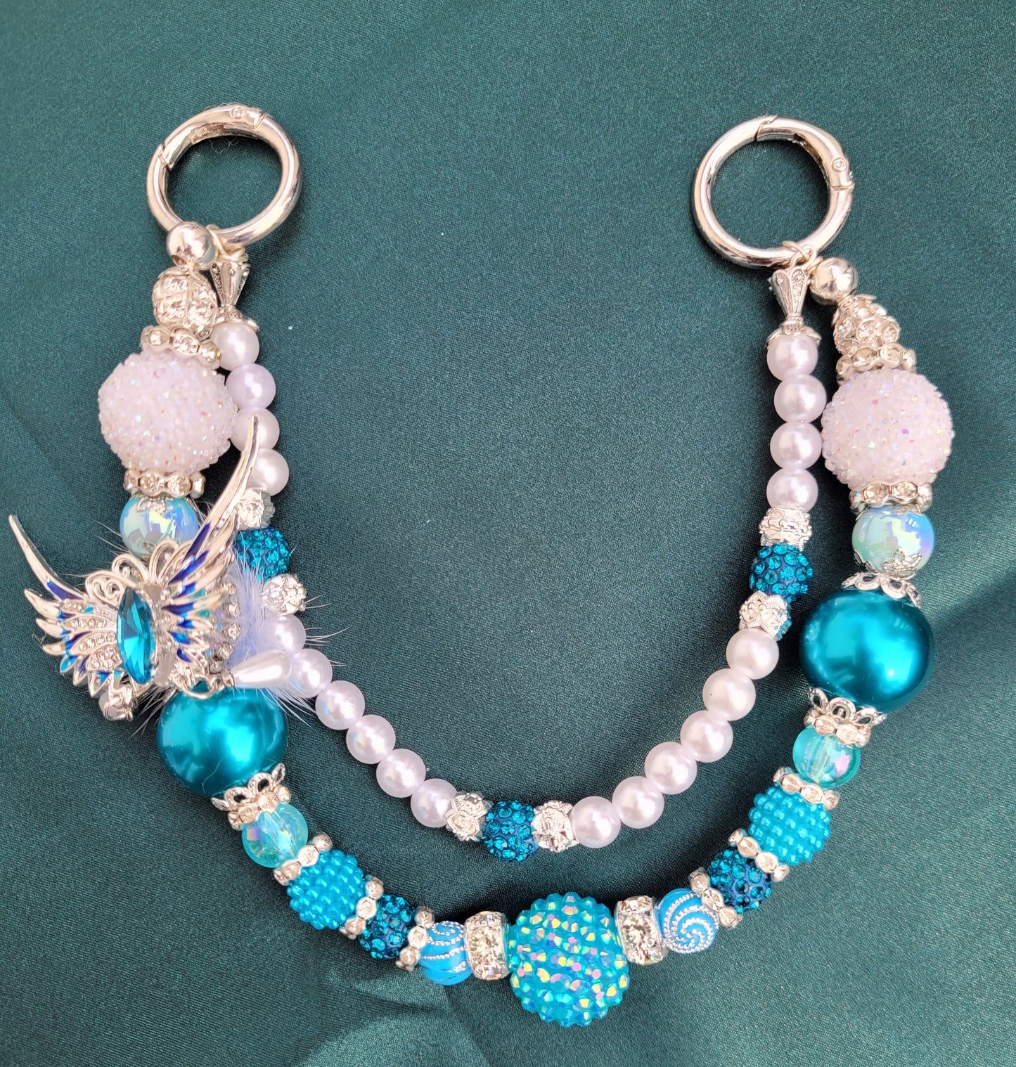 Elegant Butterfly Purse Charm