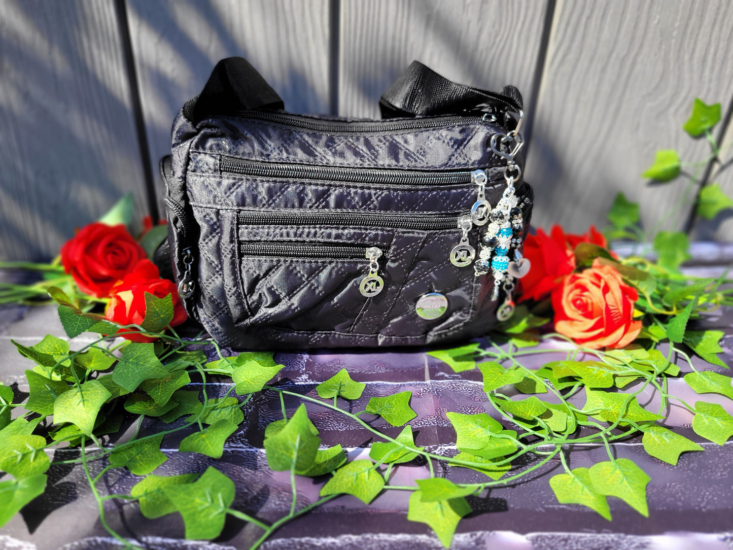 Womens crossbody oxford cloth purse