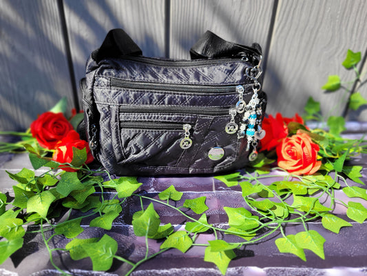 Womens crossbody oxford cloth purse