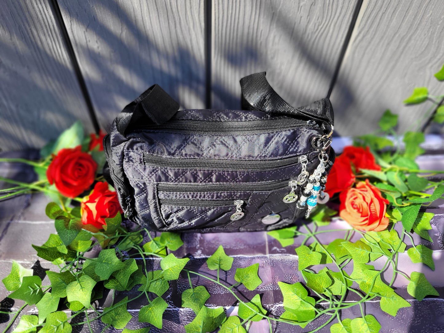 Womens crossbody oxford cloth purse