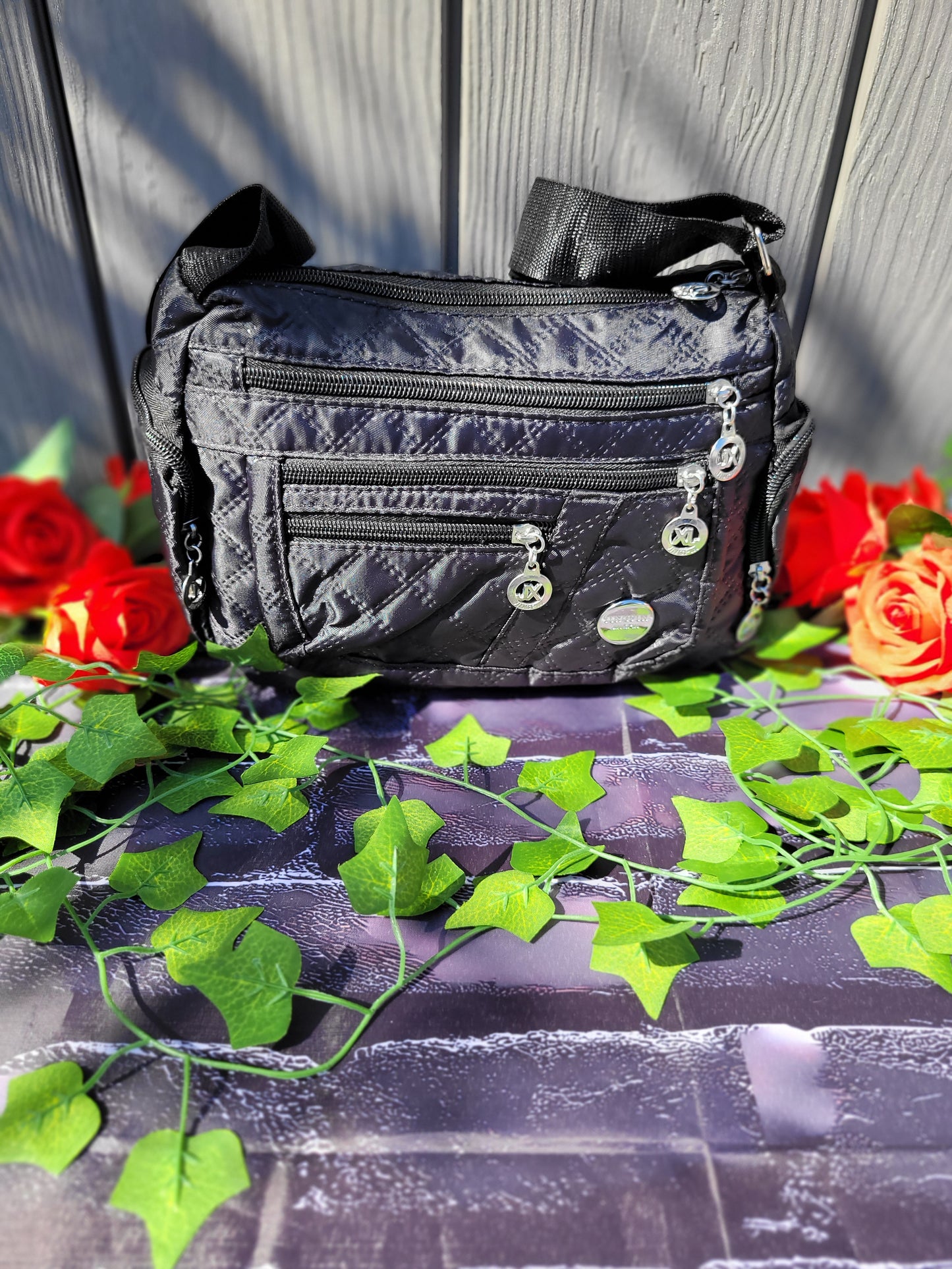 Womens crossbody oxford cloth purse