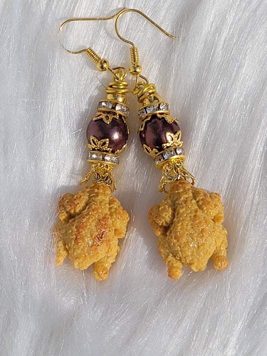 Chicken Dinner Earrings