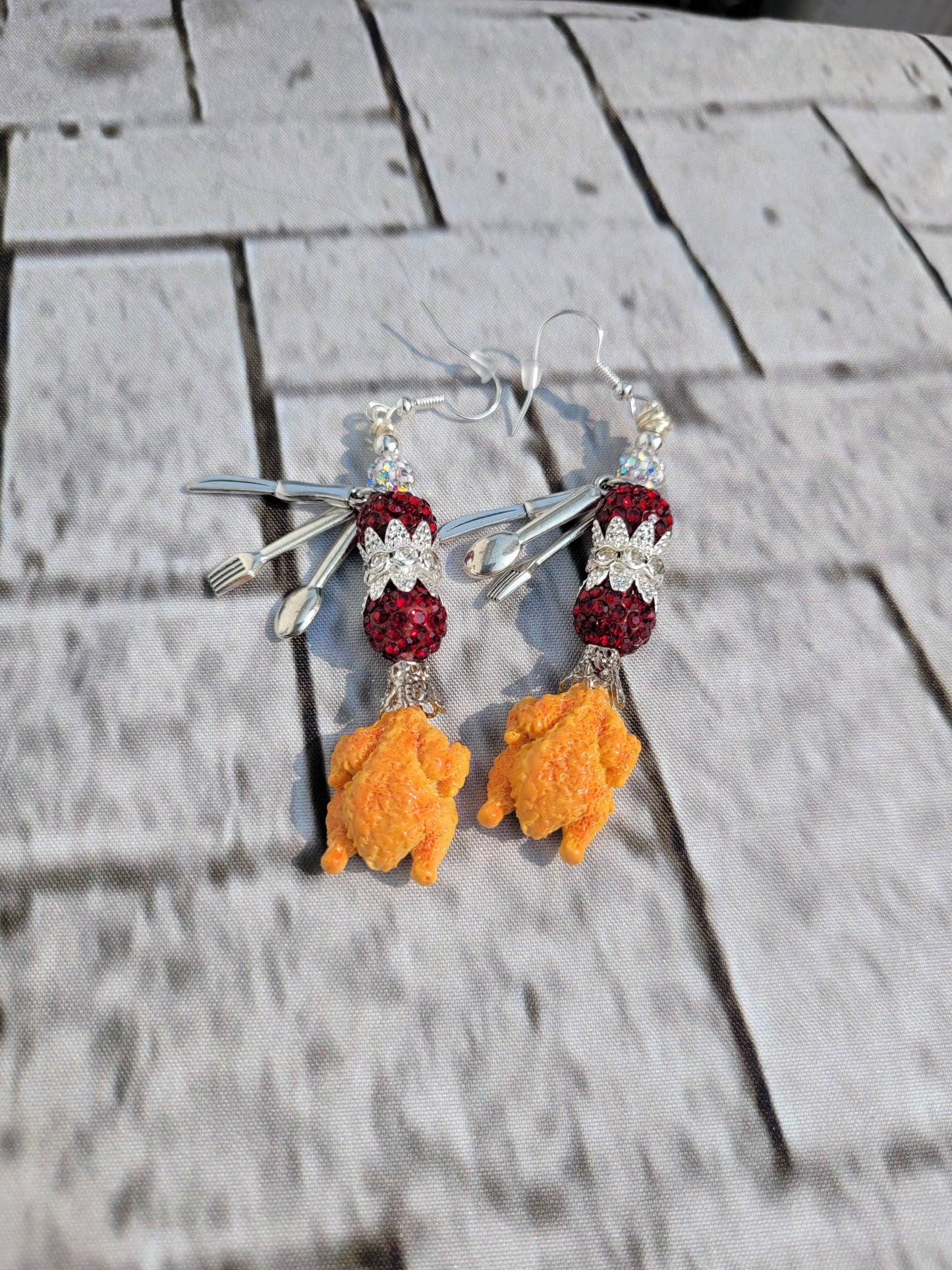 Chicken Dinner Earrings