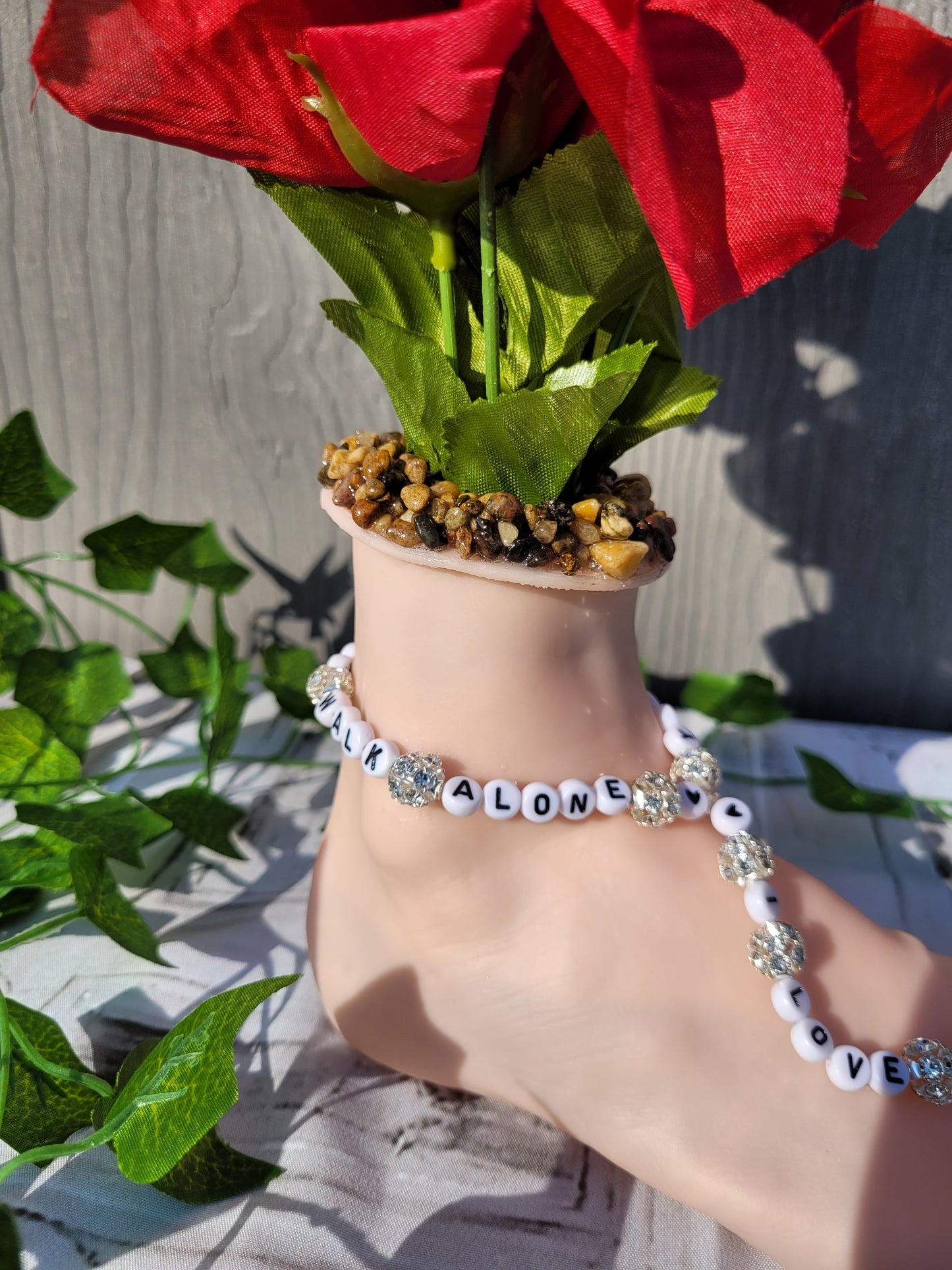 Realistic Foot Vase "You will never walk alone"