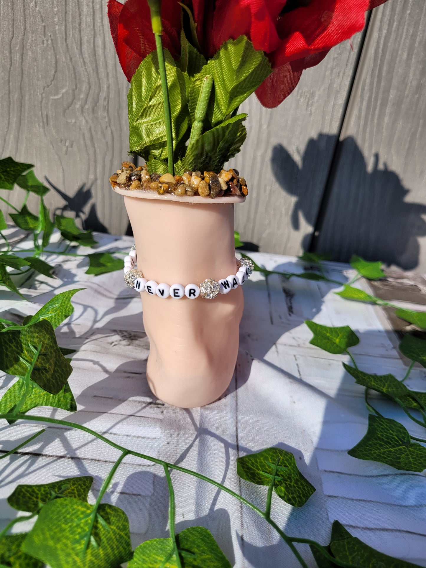 Realistic Foot Vase "You will never walk alone"