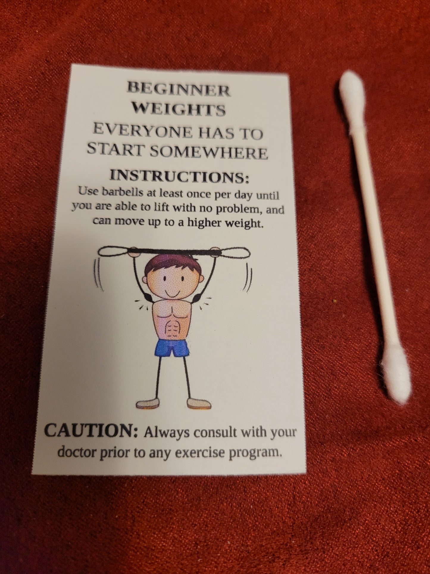 Beginner Weights Gag