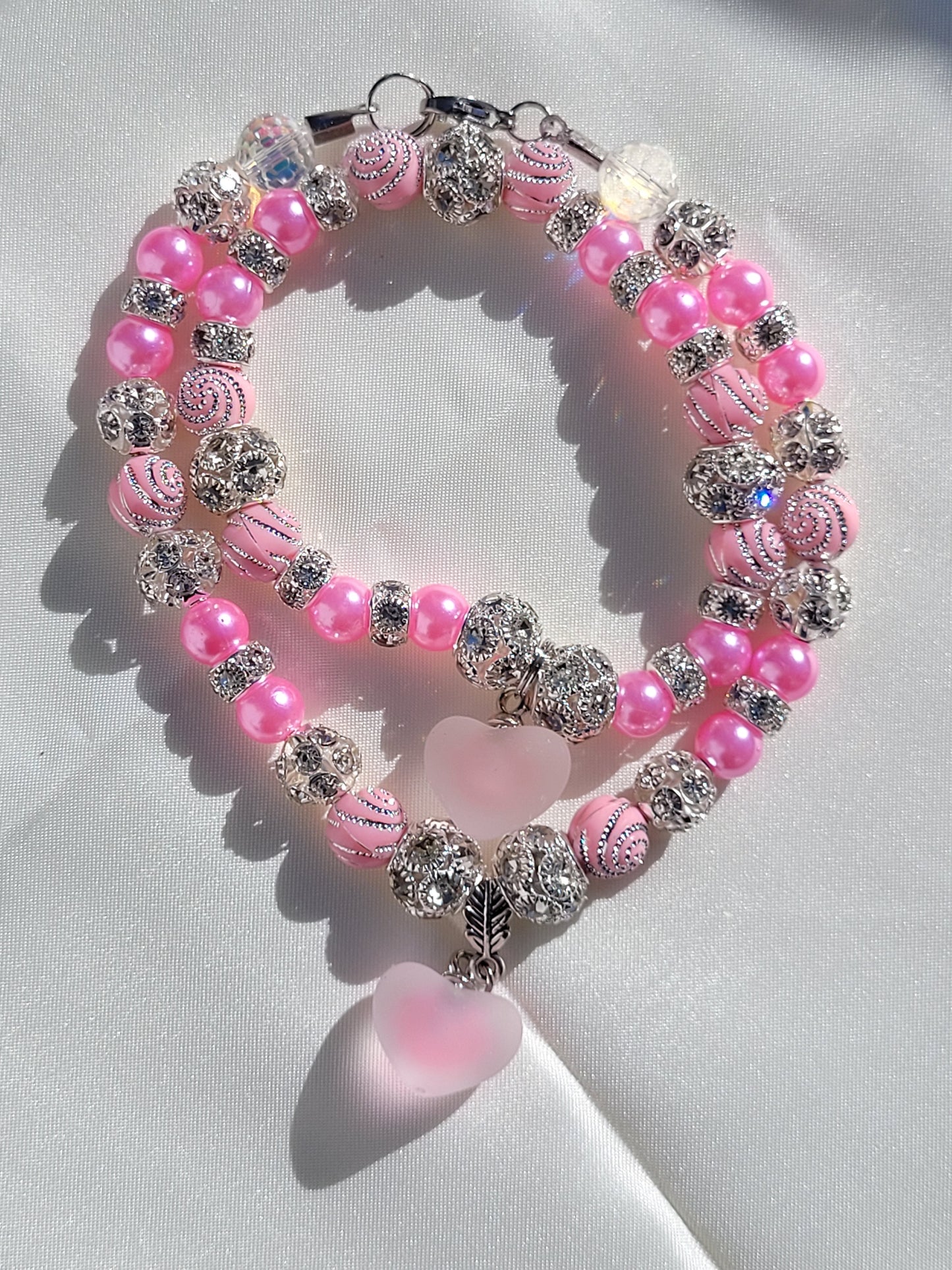 Matching Pet Necklace and Mommy Bracelet