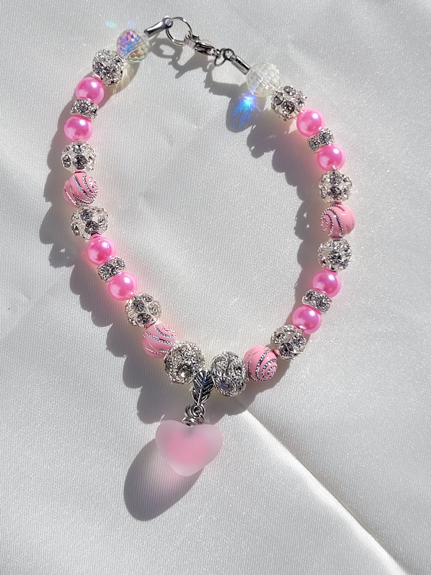 Matching Pet Necklace and Mommy Bracelet