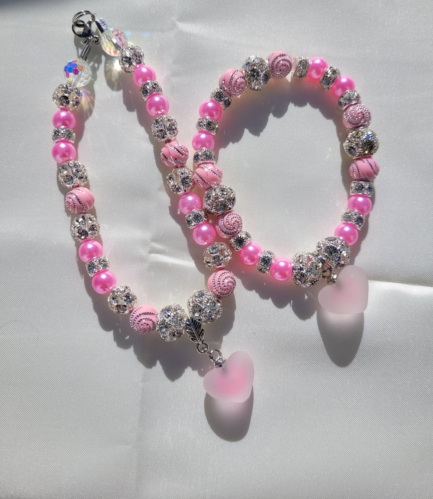 Matching Pet Necklace and Mommy Bracelet