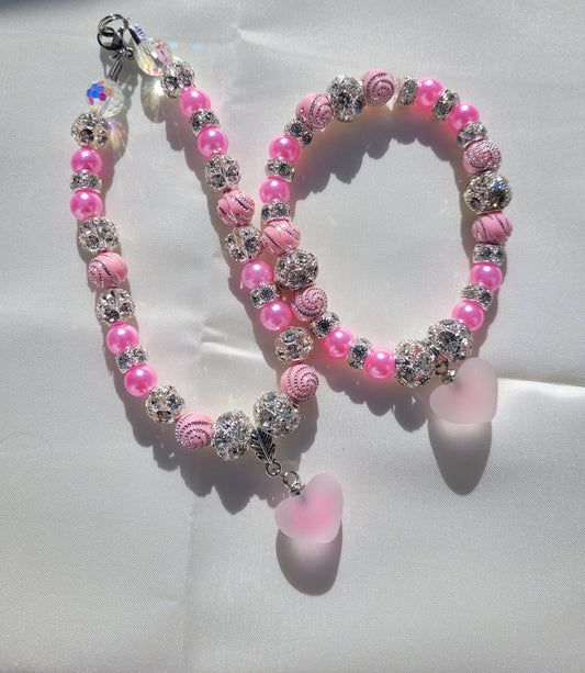 Matching Pet Necklace and Mommy Bracelet