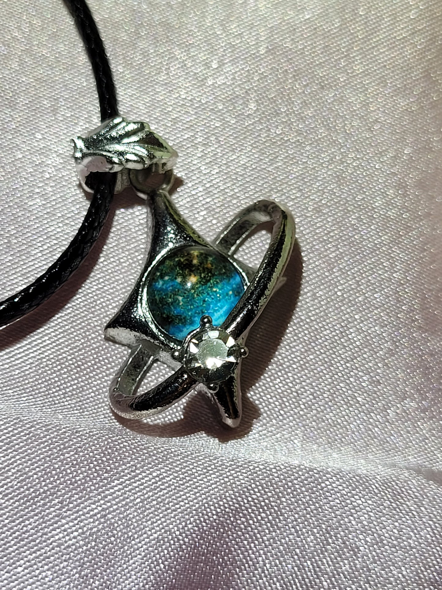 Blue Universe Necklace and Earrings