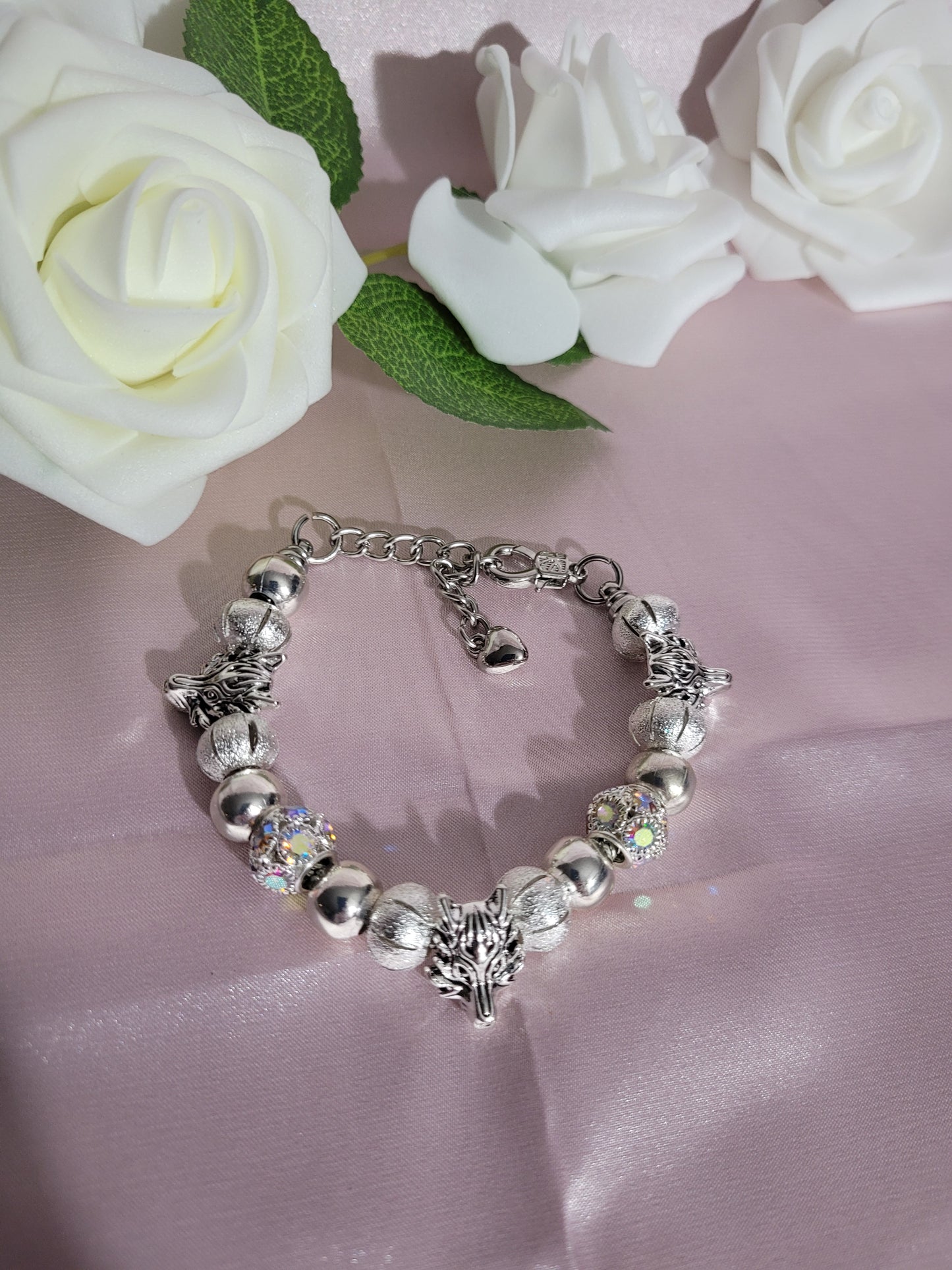 Silver Wolf Bracelet