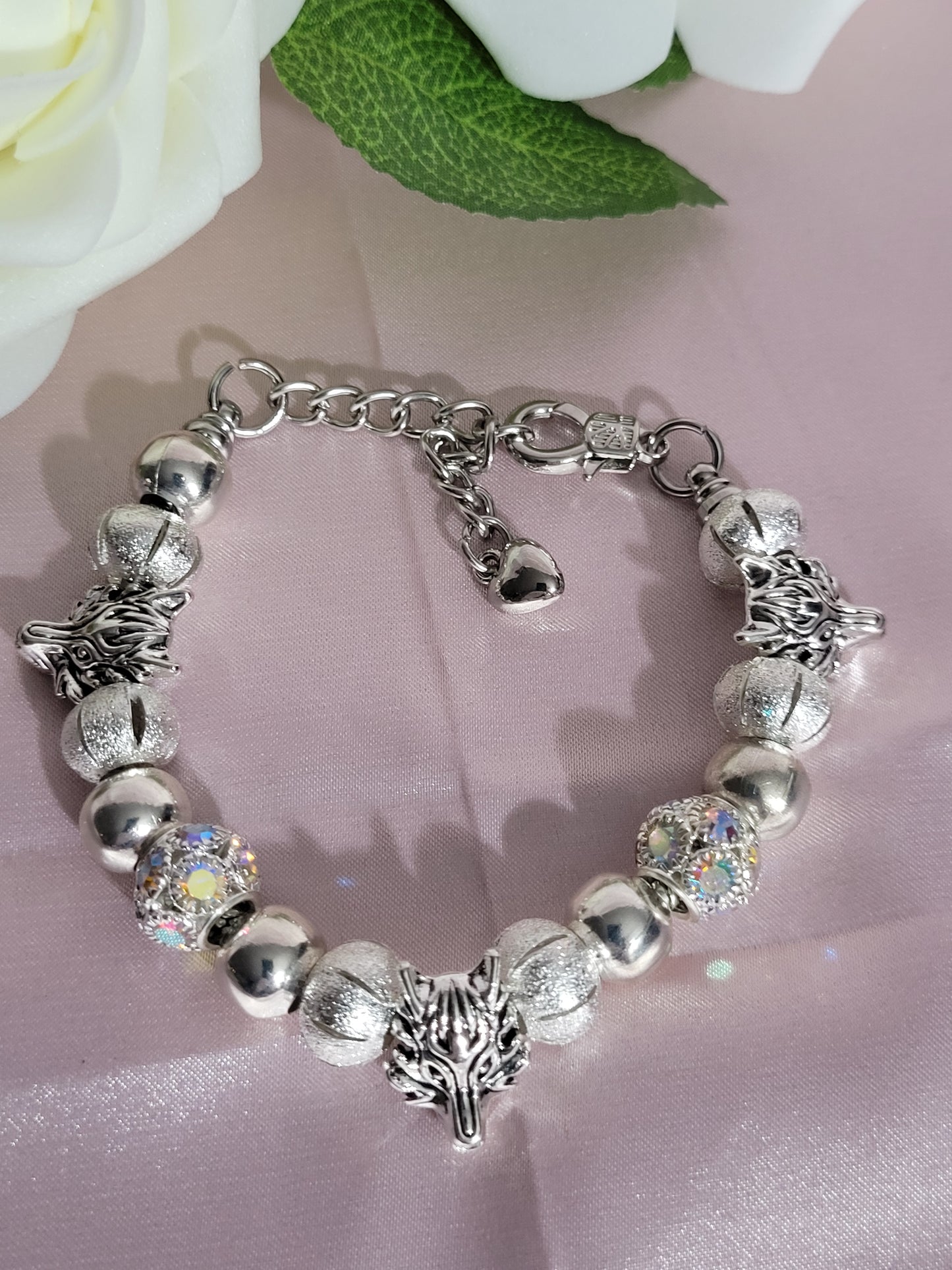 Silver Wolf Bracelet