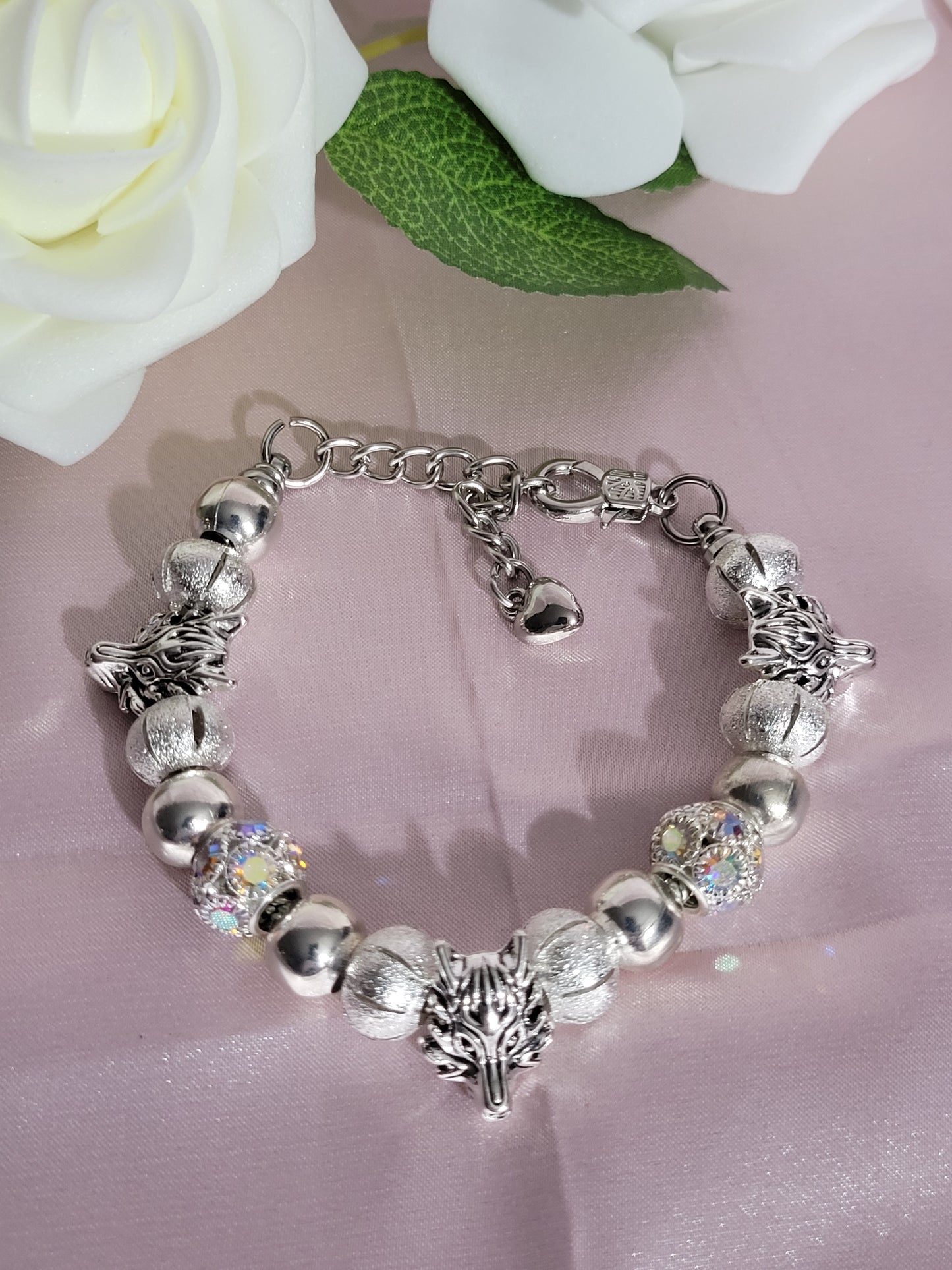 Silver Wolf Bracelet