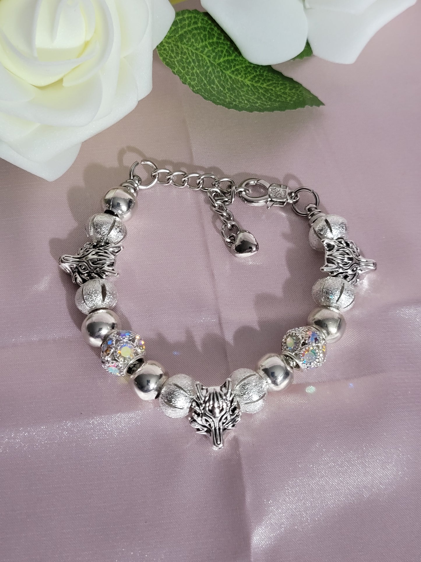 Silver Wolf Bracelet