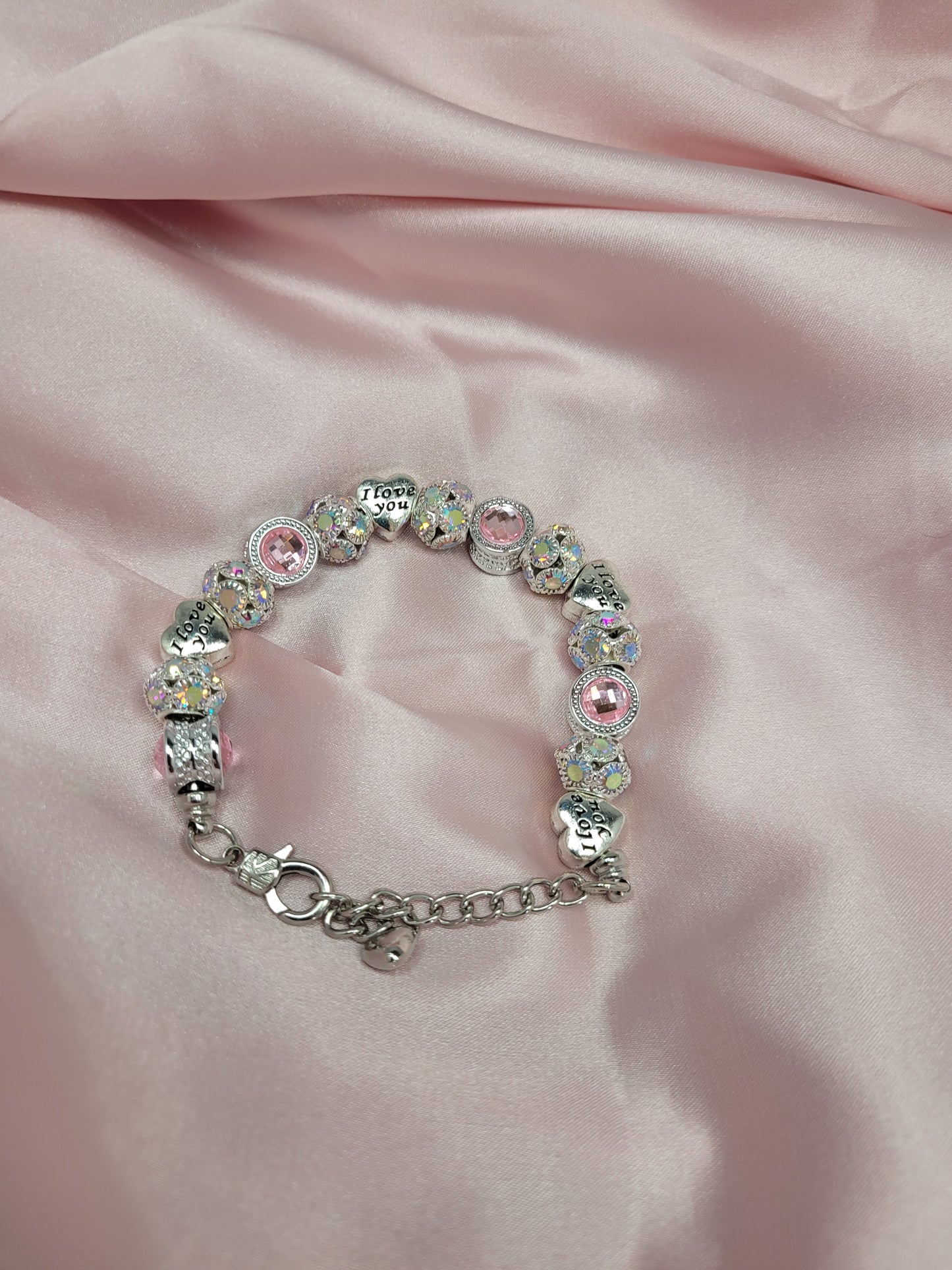 Pink I LOVE YOU Bracelet