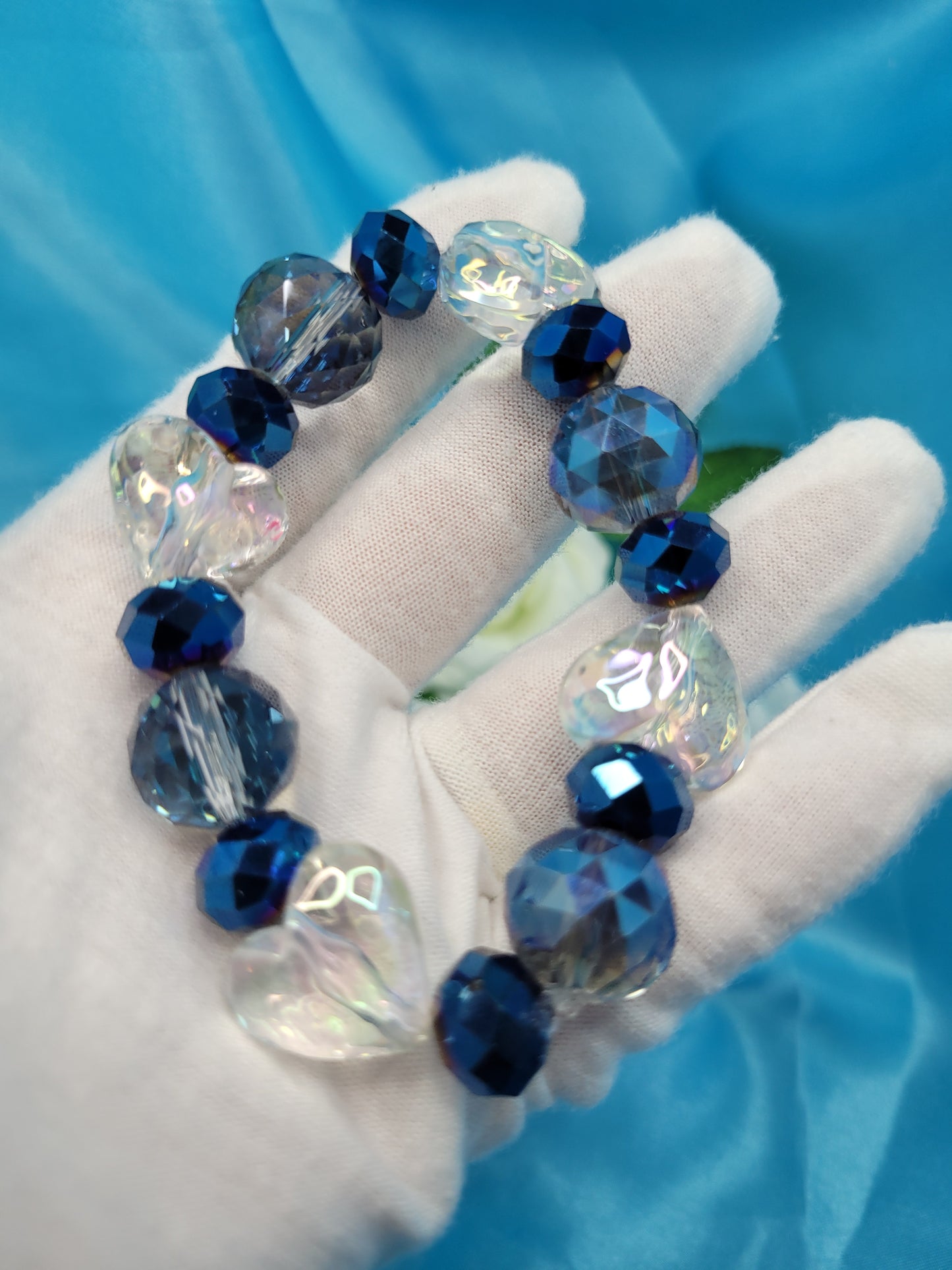 Blue Heart Bracelet