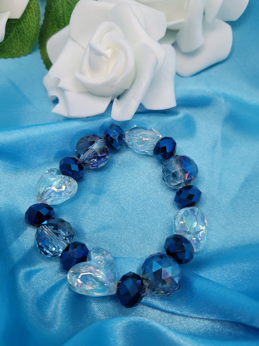 Blue Heart Bracelet