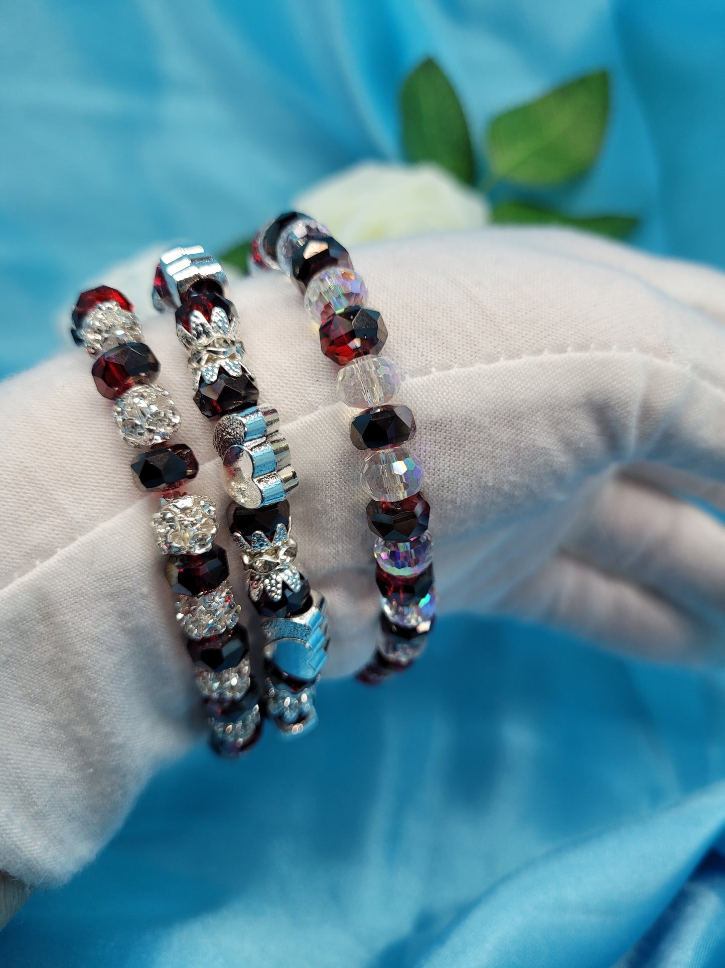 3 Piece Valentine Bracelet Set