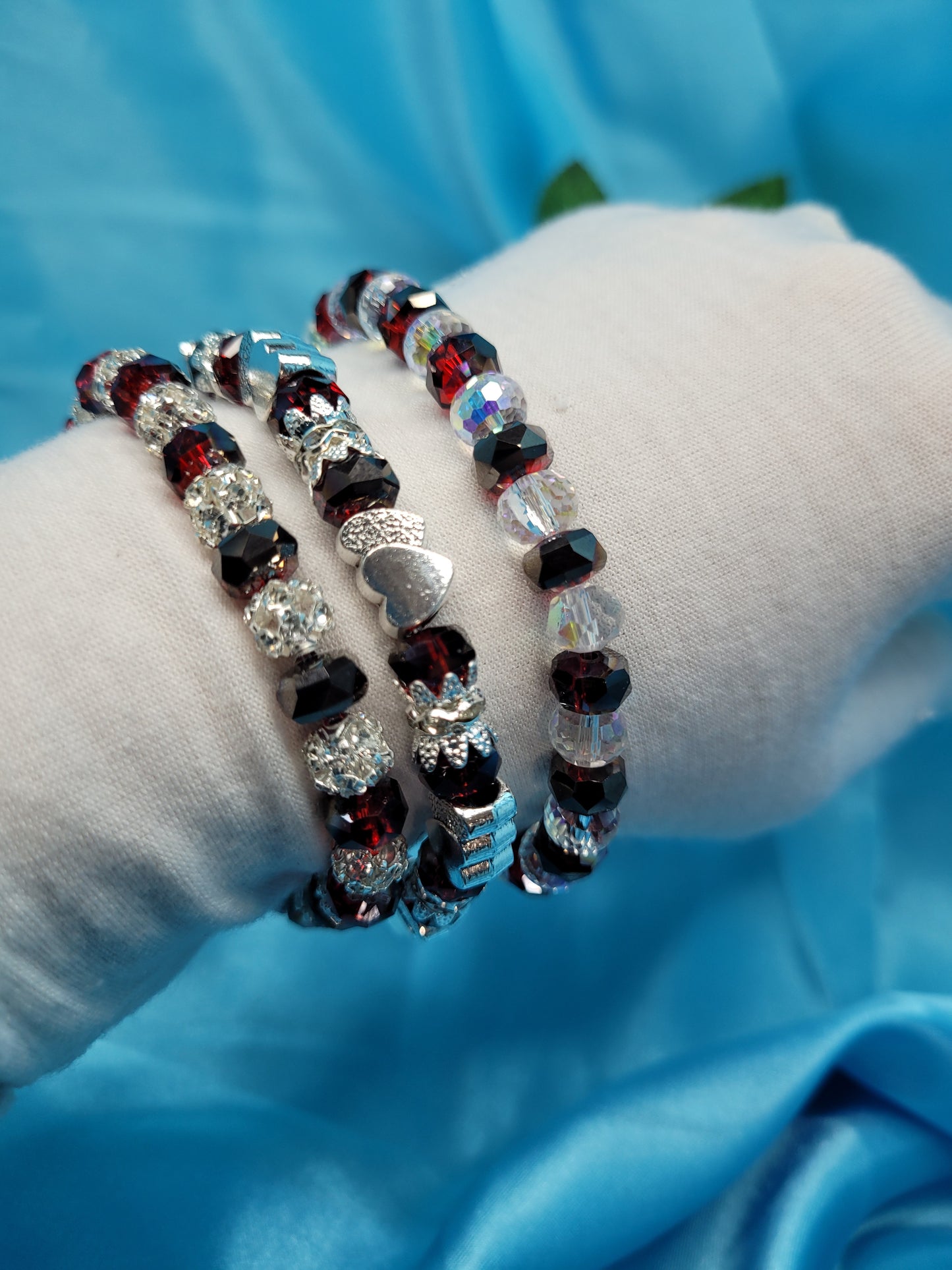 3 Piece Valentine Bracelet Set