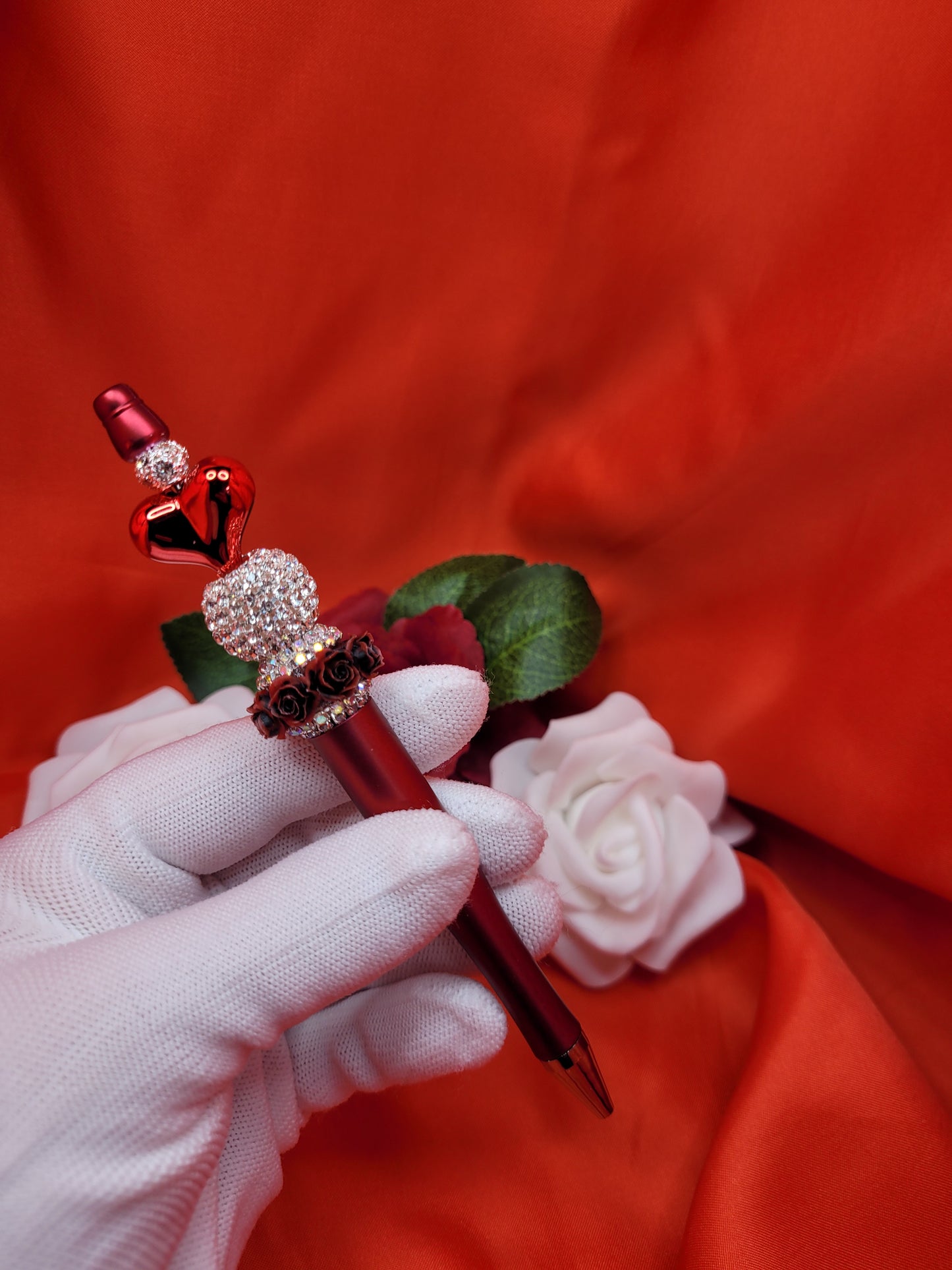 Red Heart Pen