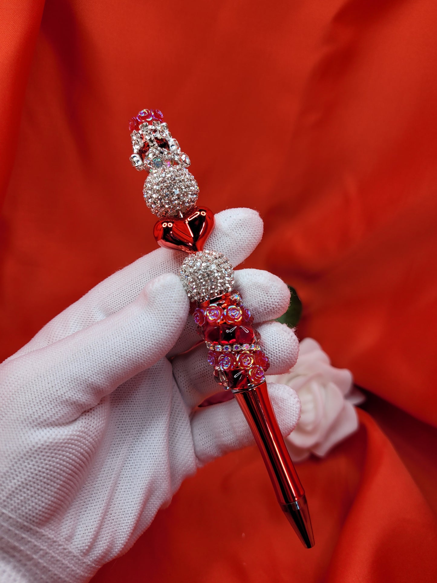 Red Crown Heart Pen