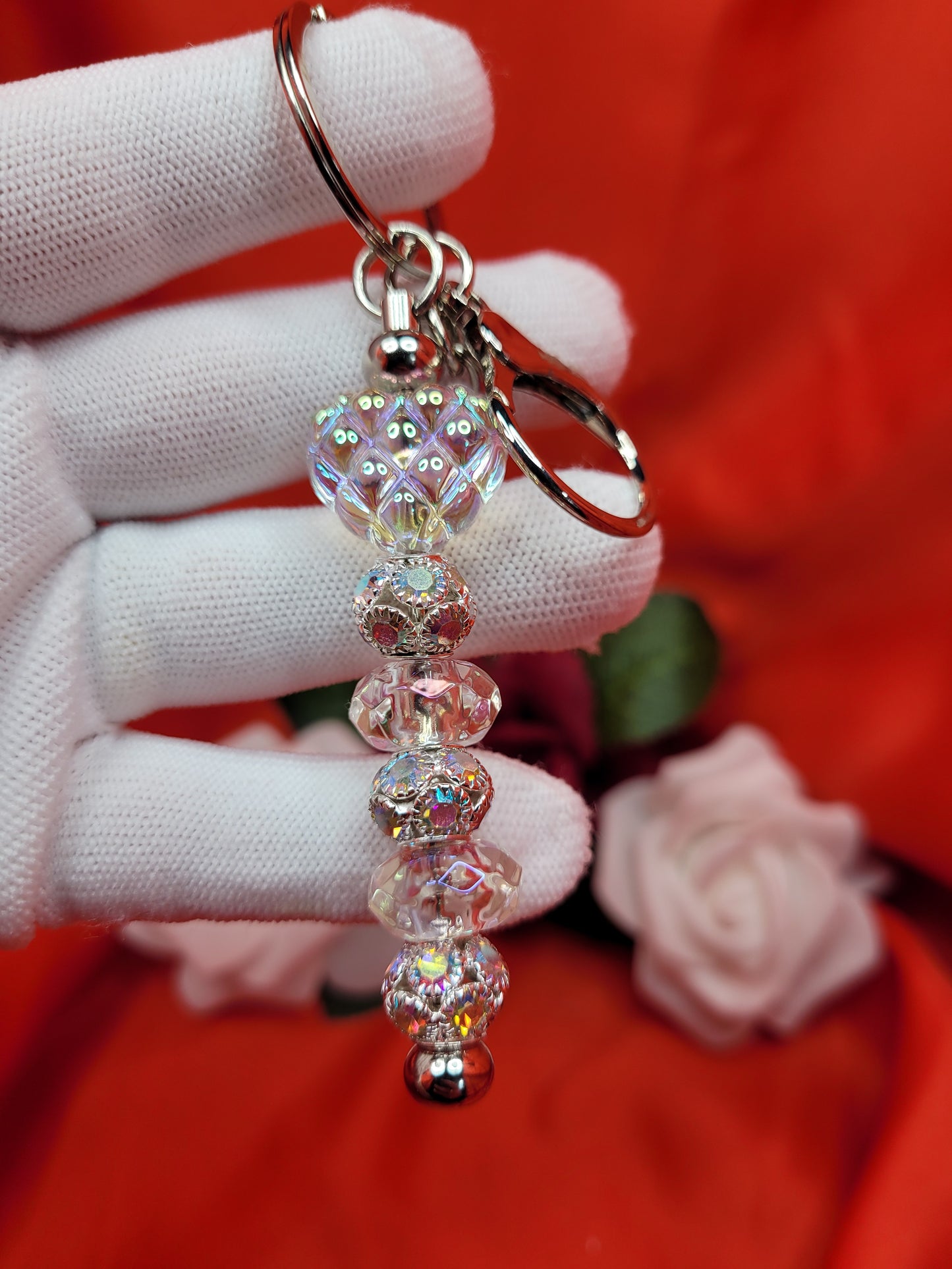 Clear Heart Keychain