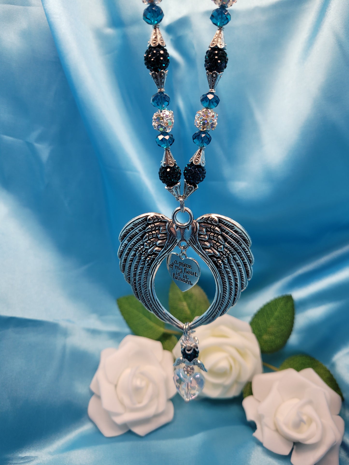 Memorial Wing Rear View Mirror Charm