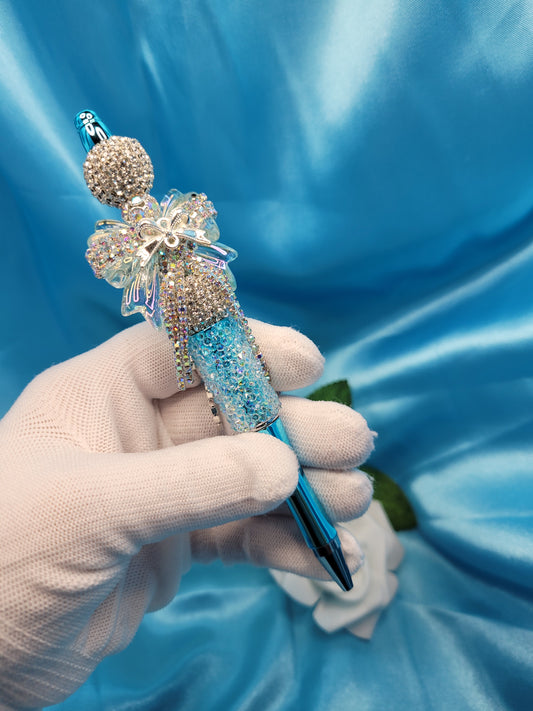 Blue Bow Pen
