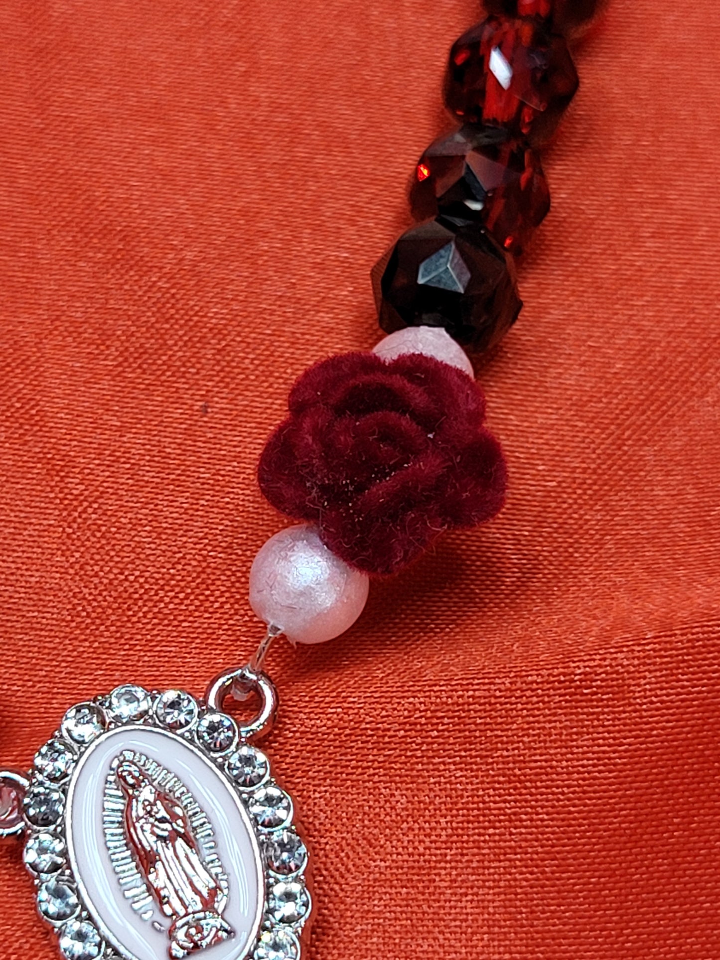 Rose Rosary Bracelet