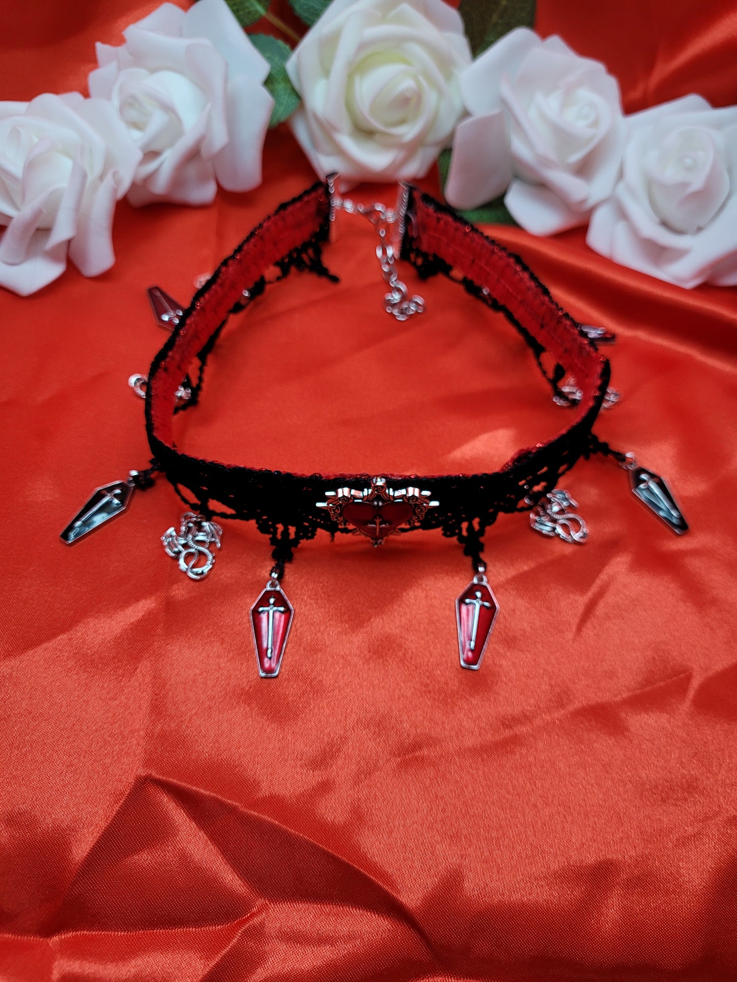 Gothic Heart Choker