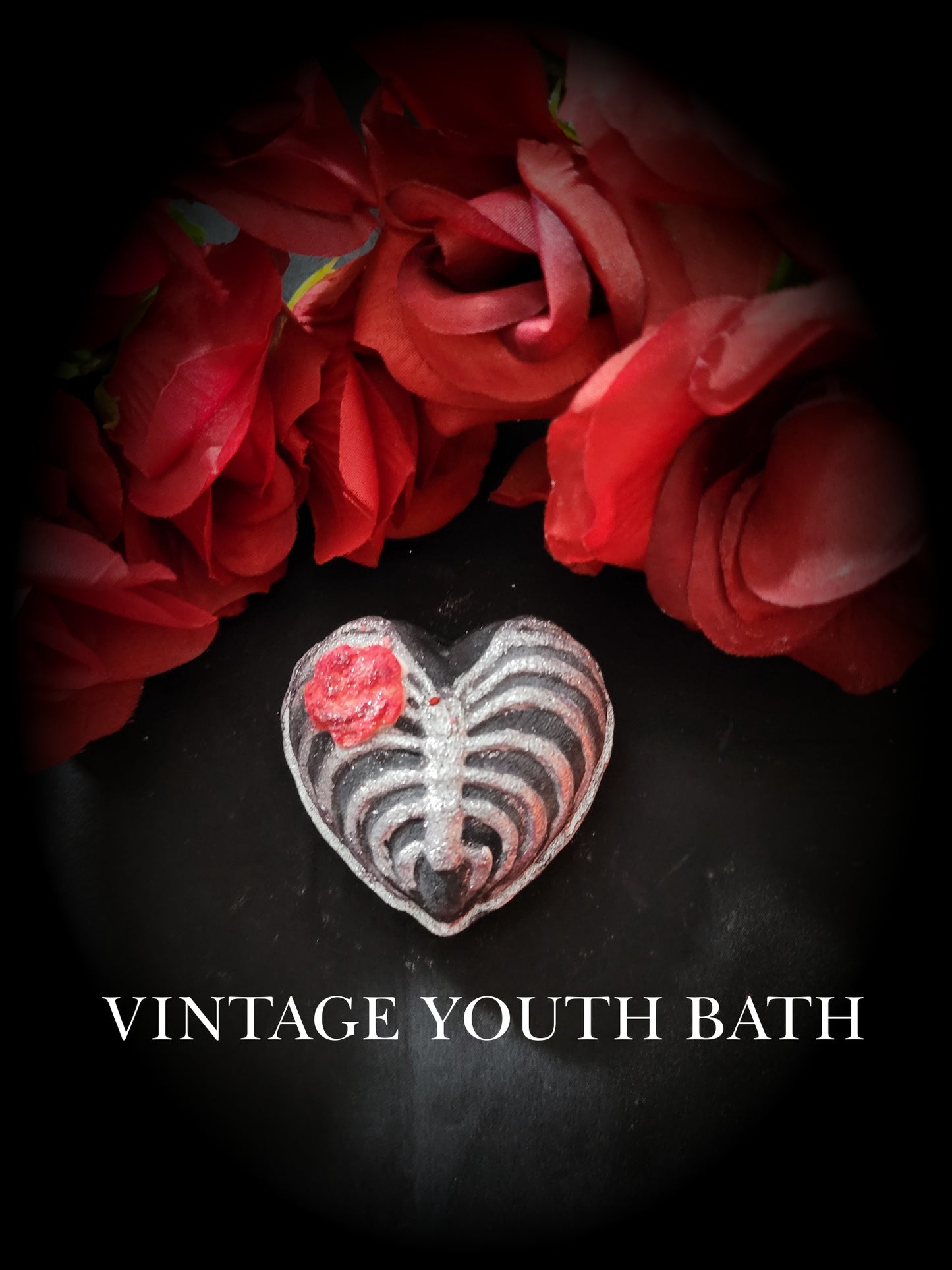 Bone Rose Heart Bath Bomb