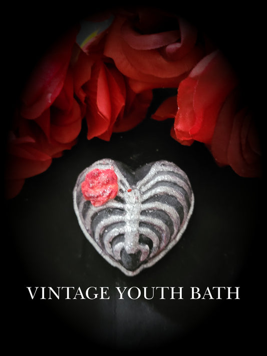 Bone Rose Heart Bath Bomb