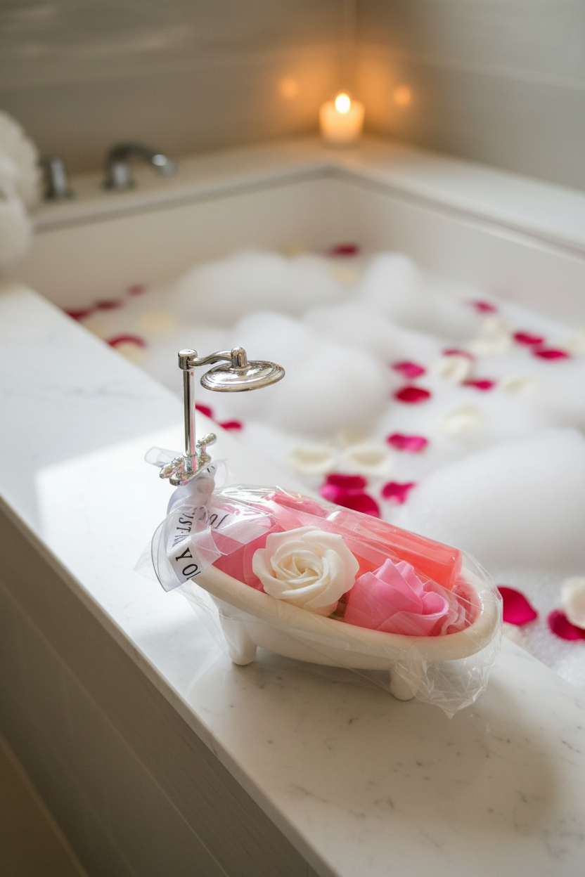 Bubble Bath Tubs - romantic spa setting