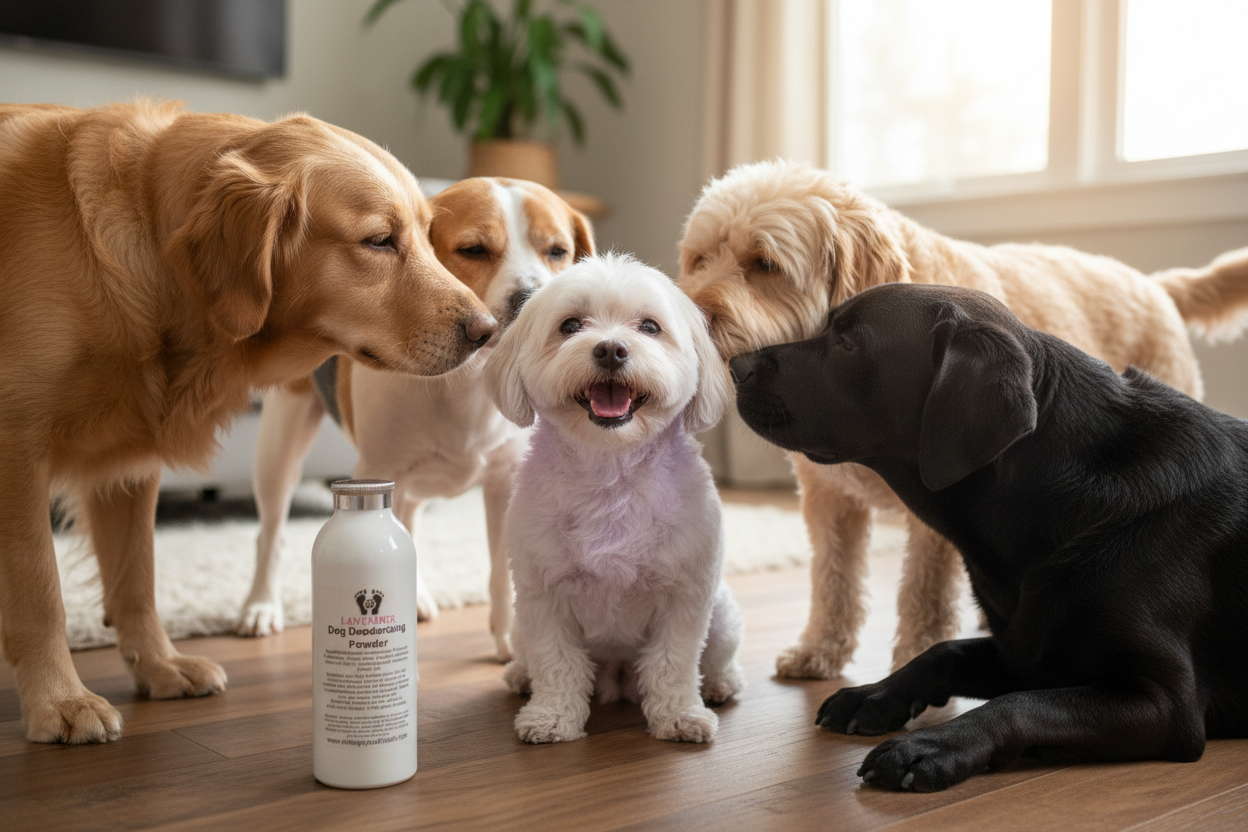 Dog Deodorizing Powder - Lavender lifestyle image